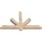 Ekena Millwork Kennewick Smooth Timber Gable Bracket, Douglas Fir, 48"W x 28"H x 3 1/2"D x 3 1/2"F, 14/12 Pitch GBW048X28X0404KEN00SDF - alternate 4